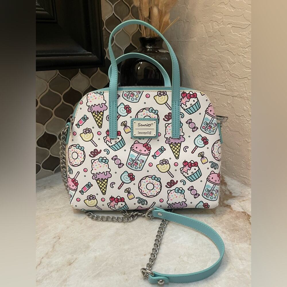 Sanrio Loungefly Hello Kitty Sweet treats satchel with crossbody strap